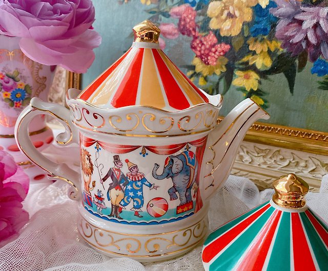 Single Serve Sadler Teapot, Vintage Tea Pot, Black One Cup Tea Pot -K – The  Vintage Teacup