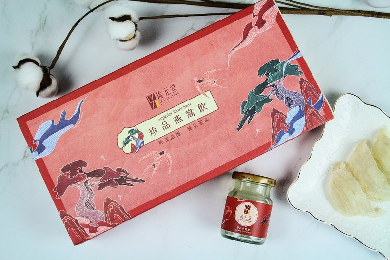 [Free Shipping Gift Box] 5 pieces of rare bird's nest drink gift box with high bird's nest content, affordable and generous as a gift - Health Foods - Fresh Ingredients 