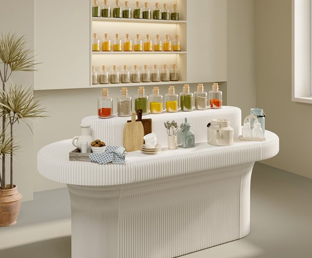 アイランド ディスプレイ ラック ホワイト - ショップ shibazhi