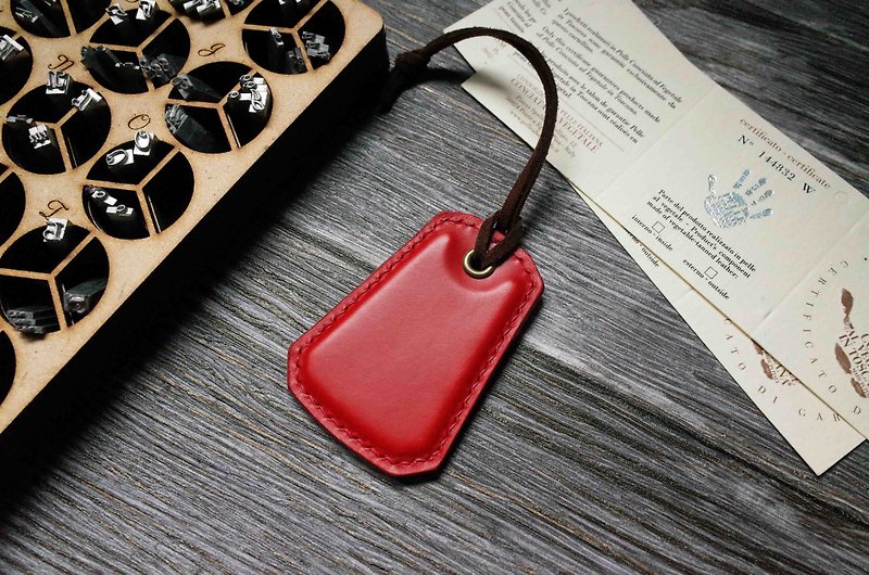 Taiwan EASYCARD Keyring B-Type- Red - ID & Badge Holders - Genuine Leather Red