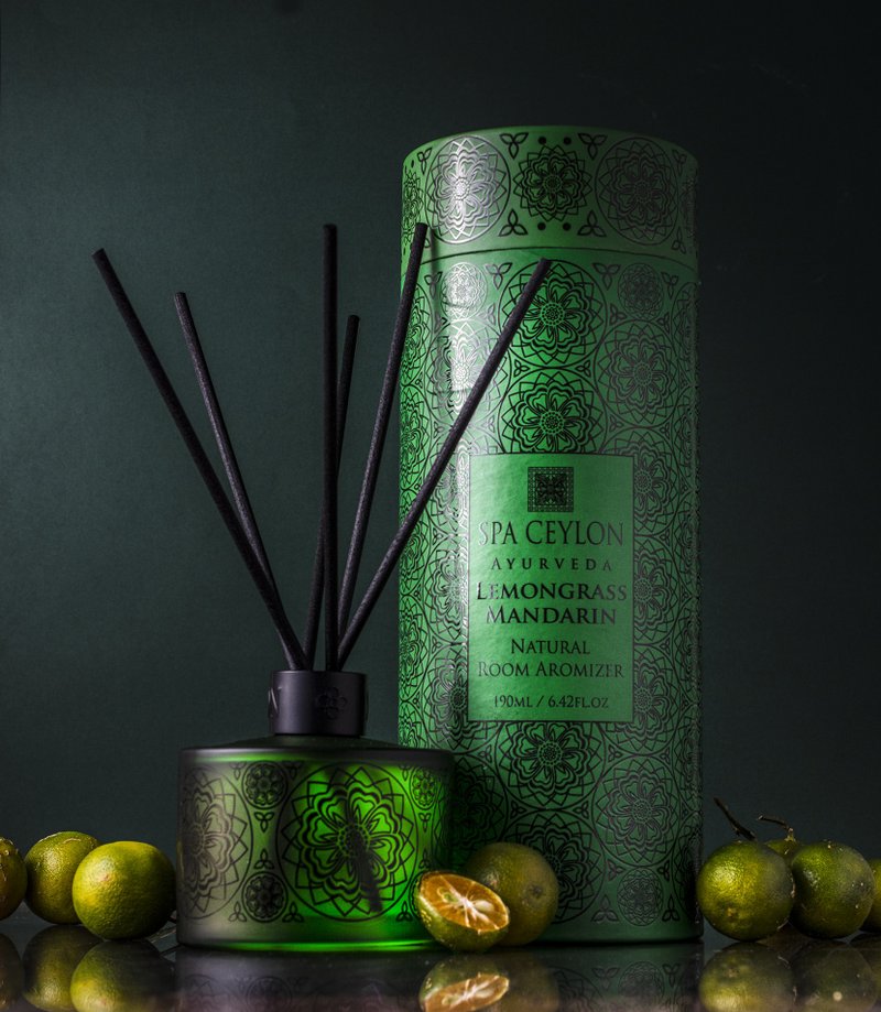 SPA CEYLON | Lemongrass Royal Luxury Indoor Diffuser 190ml - Fragrances - Essential Oils Green