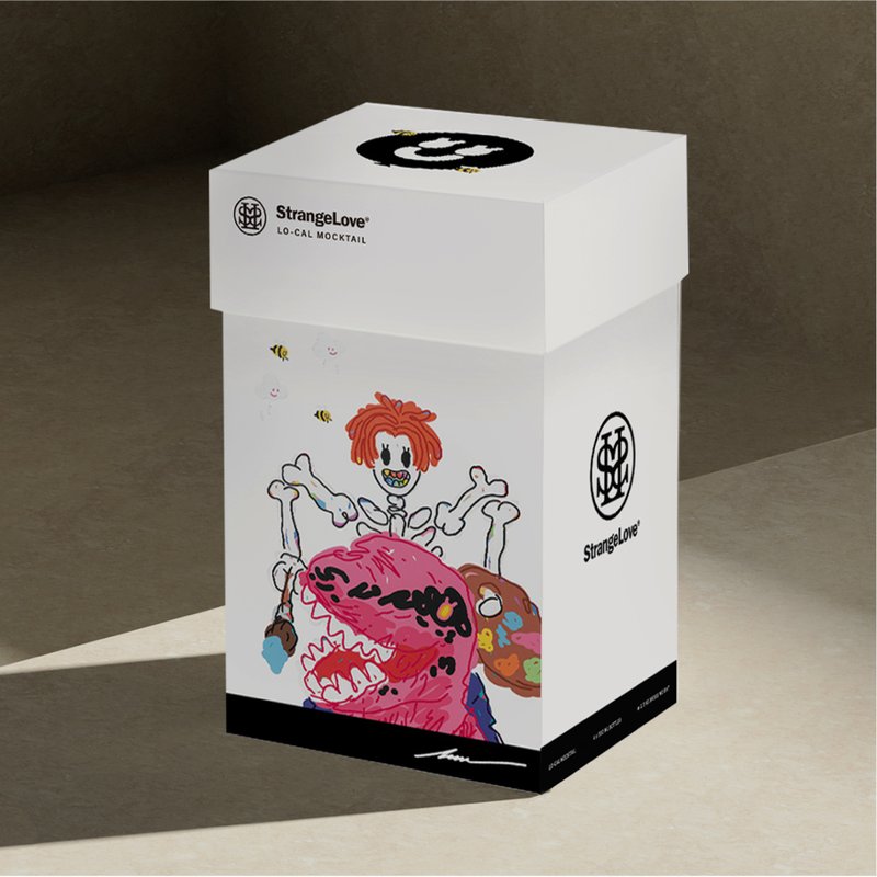 [Co-branded gift box] Australian craft sparkling drink StrangeLove X Zhu Chen, a cutting-edge trend artist - อื่นๆ - แก้ว ขาว