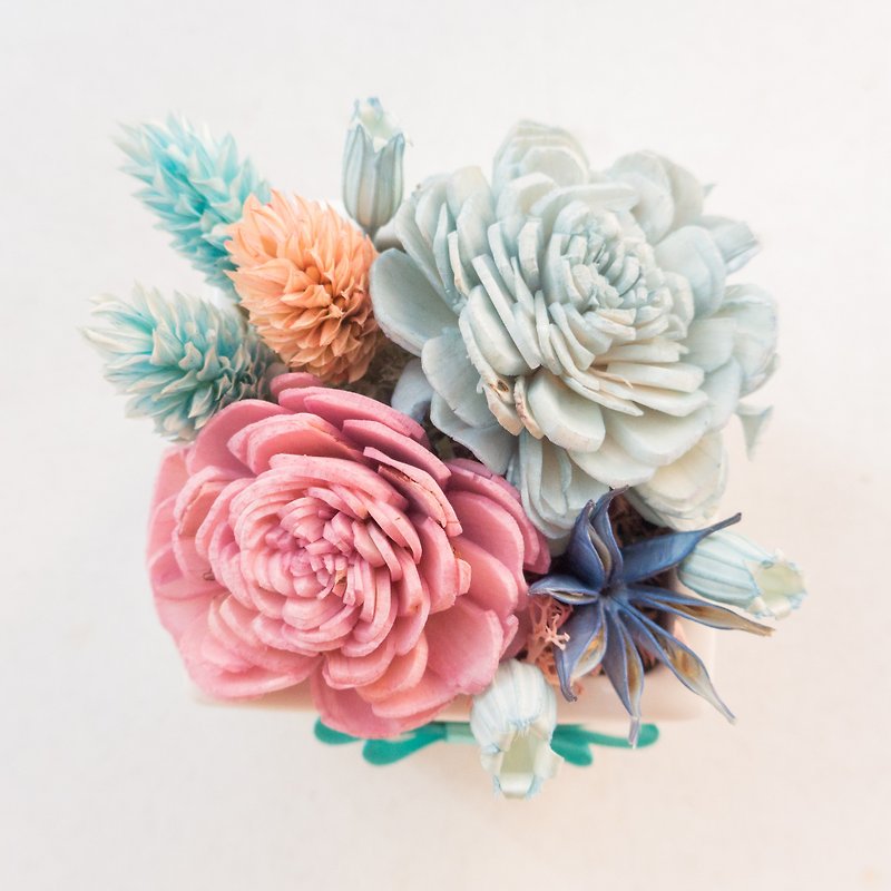 法式香頌7號 結婚花束情人節求婚告白母親節生日畢業禮物 - 乾燥花/永生花 - 植物．花 藍色