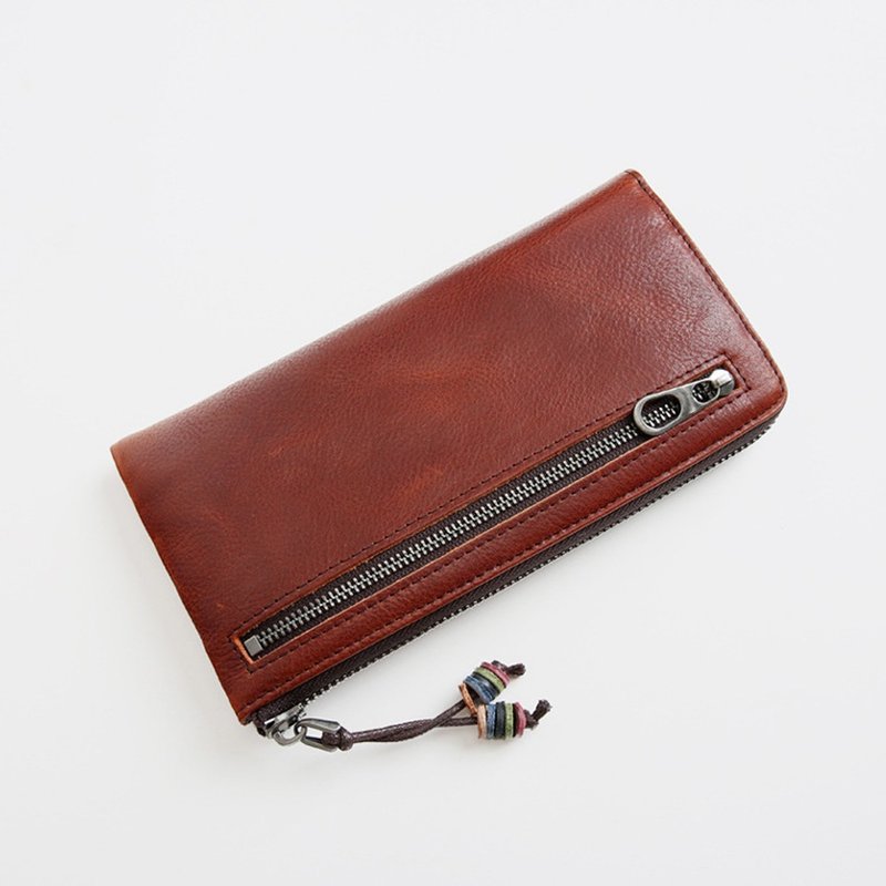 Leather long wallet clutch bag wallet soft leather wallet - Clutch Bags - Genuine Leather 