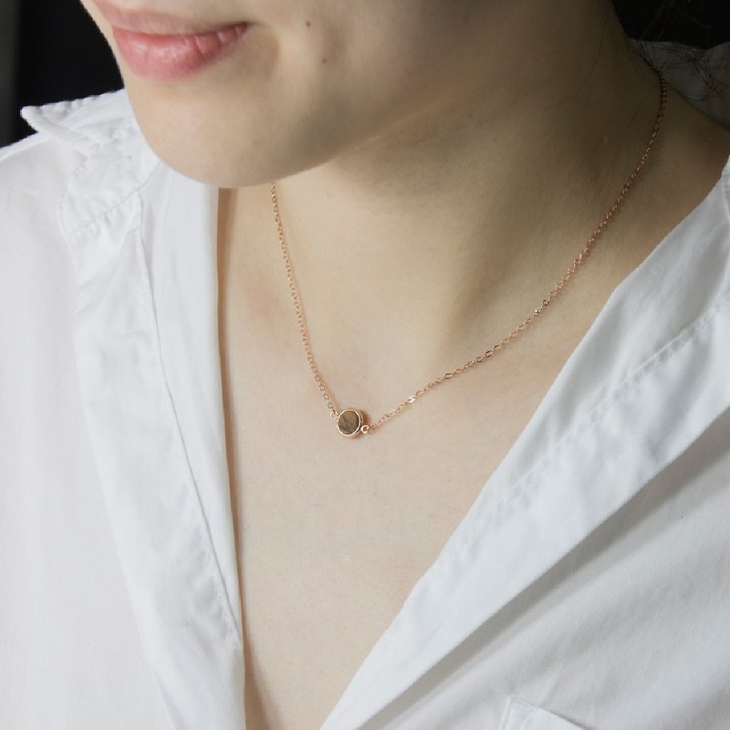 ITW Olive Wood Classic Necklace - Necklaces - Sterling Silver Gold