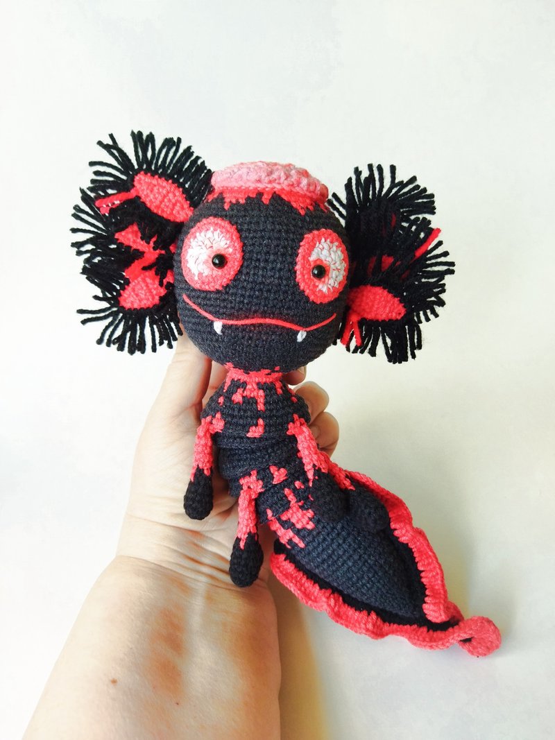 僵尸axolotl钩针图案pdf英文。 Amigurumi玩具axolotl可爱的僵尸 - 手工藝教學/工具書 - 其他材質 