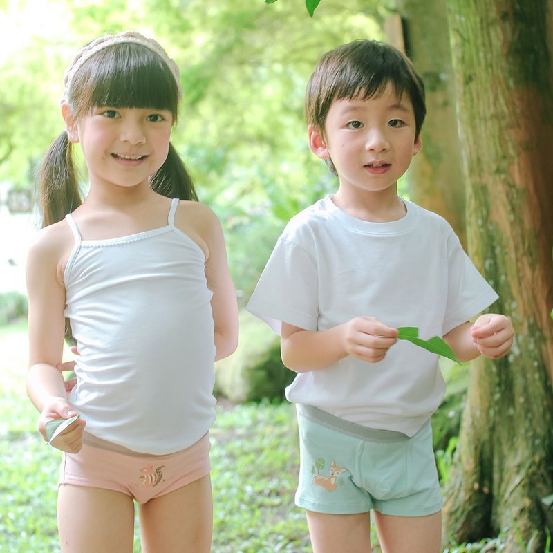 Children's underwear 4-piece set~Happy Forest new product - Tops & T-Shirts - Cotton & Hemp Multicolor