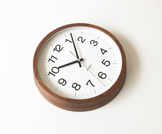 KATOMOKU much clock 16 L-size Walnut (km-113WA) wall clock made in