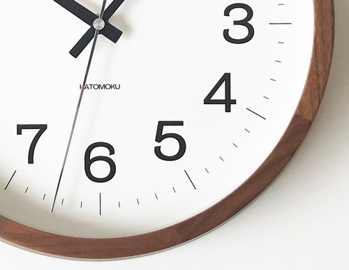KATOMOKU much clock 16 L-size Walnut (km-113WA) wall clock KATOMOKU much clock 16 L-size Walnut (km-113WA) wall clock