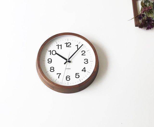 KATOMOKU much clock 16 L-size Walnut (km-113WA) wall clock made in