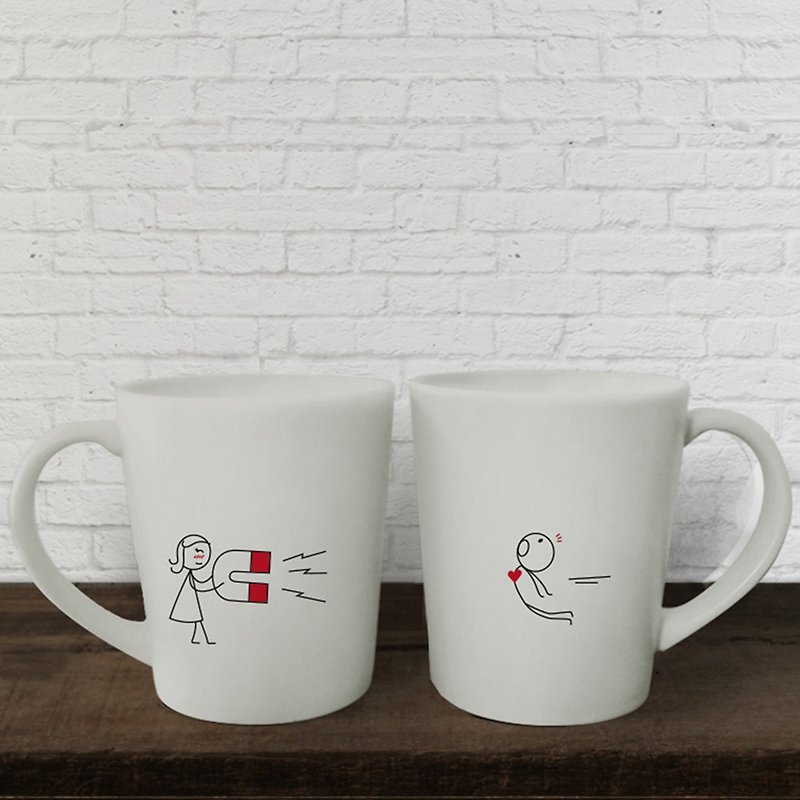 MAGNET Couple Coffee Mugs - แก้วมัค/แก้วกาแฟ - วัสดุอื่นๆ 