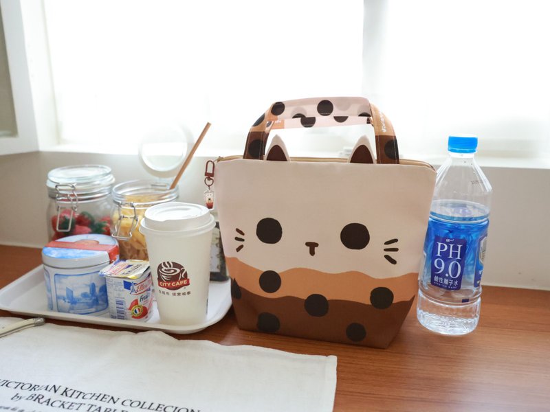 Vivianshen water-repellent zipper lunch bag lunch bag carrier bag, 4 types in total - กระเป๋าถือ - วัสดุกันนำ้ 