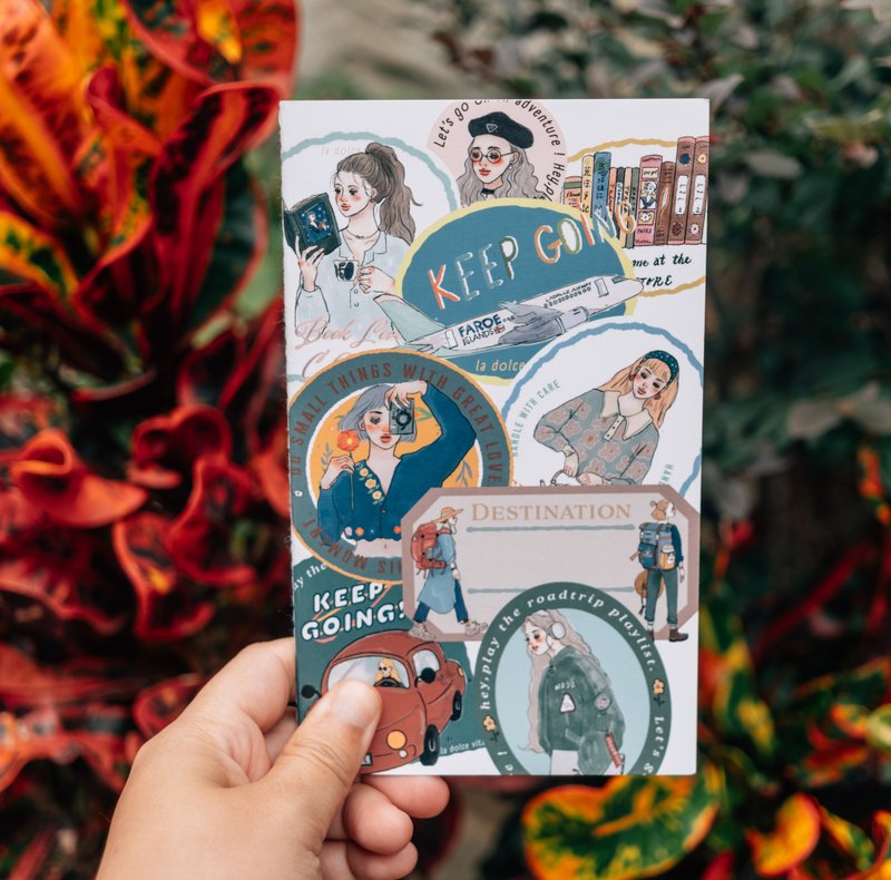 Dolce Vita Travel Agency Notebook - สมุดบันทึก/สมุดปฏิทิน - กระดาษ หลากหลายสี