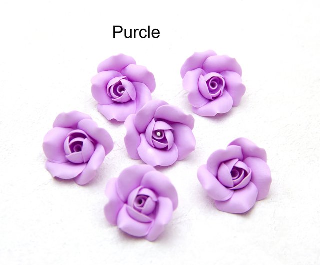 Pearl Lily flowers Beads, Polymer Clay Beads, Lily flowers 2-2.5cm Supplies  bead - Shop FlorenBeads Parts, Bulk Supplies & Tools - Pinkoi