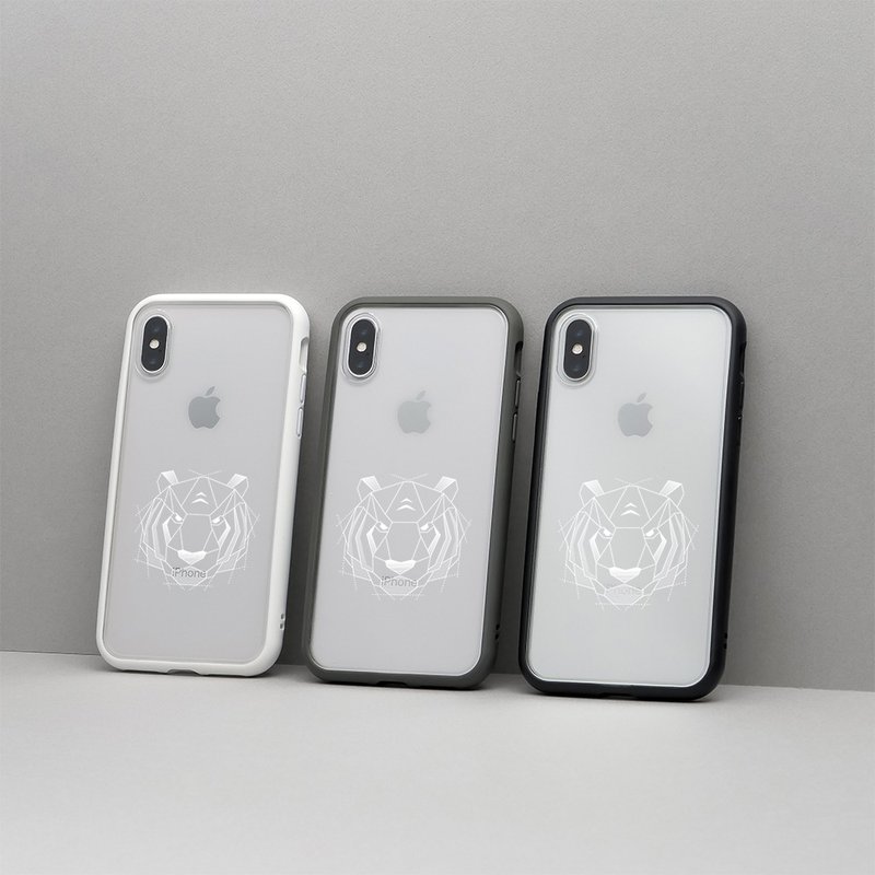 Mod NX邊框背蓋手機殼∣獨家設計-虎 for iPhone - 手機配件 - 塑膠 粉紅色
