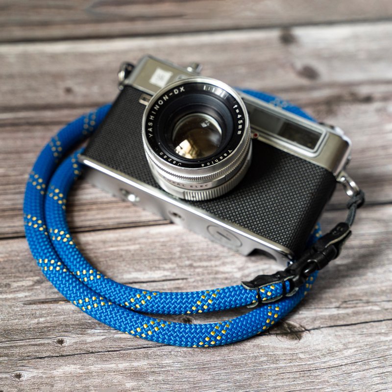 BLUE Quick Release Buckle Rope Camera Strap FCSC-BY - ขาตั้งกล้อง - หนังแท้ สีน้ำเงิน