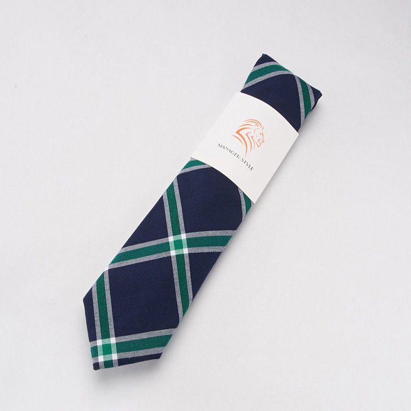 C0615-42 - Ties & Tie Clips - Cotton & Hemp Blue