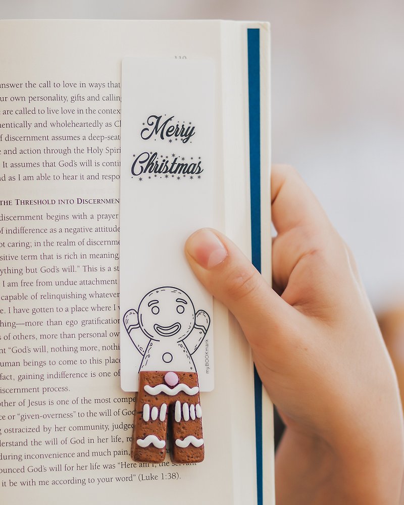 Gingerbread Man legs from authentic MYBOOKMARK - 書籤 - 黏土 橘色