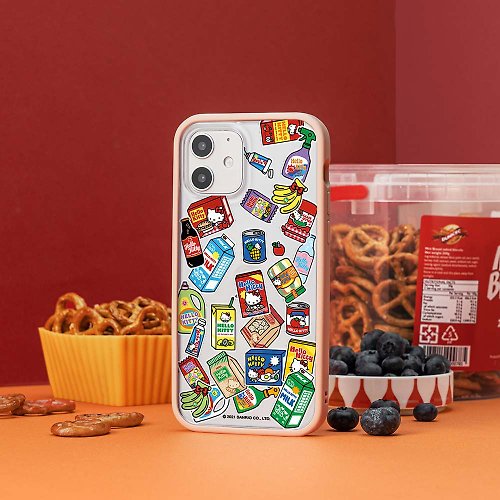 犀牛盾RHINOSHIELD Mod NX邊框背蓋手機殼∣Hello Kitty/Sticker-Supermarket