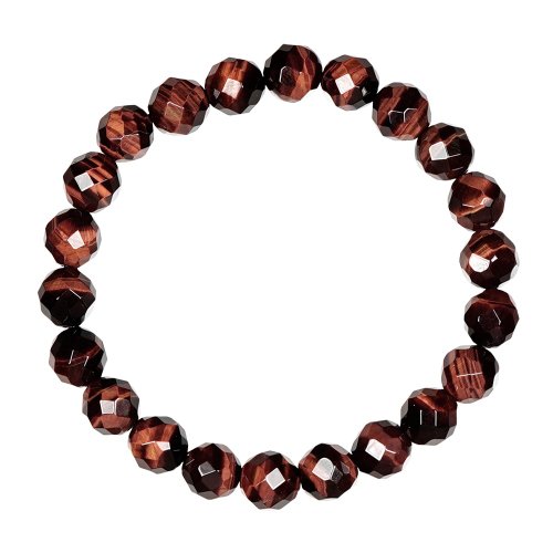 正佳珠寶 Gemsrich Jewelry 【正佳珠寶】紅虎眼 頂級雙眼鑽切虎眼石 7-8mm 紅虎眼手珠