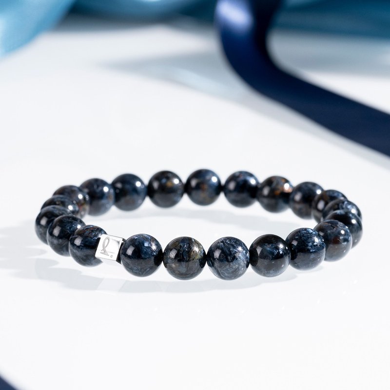 Blue Peter Stone| Natural Energy Bracelet | 8.5-9.0mm - Bracelets - Stone Blue