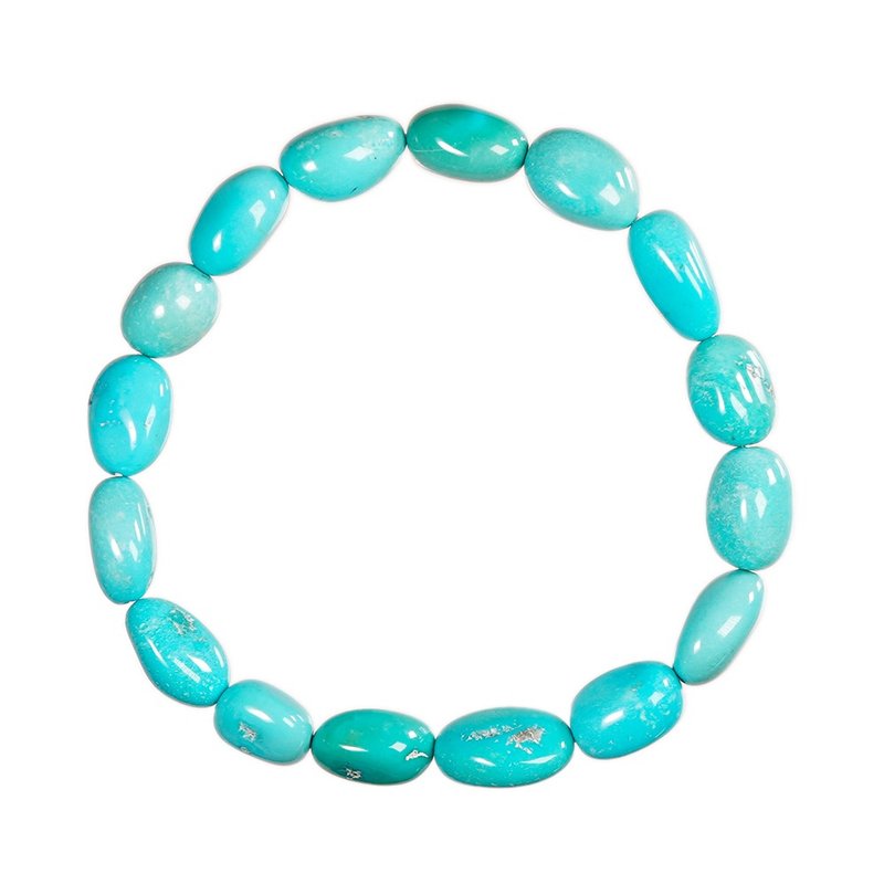 【正佳珠寶】アメリカ産ターコイズ 最高級スリーピングビューティーターコイズ 17g ナチュラルシェイプブレスレット - ブレスレット - 半貴石 多色