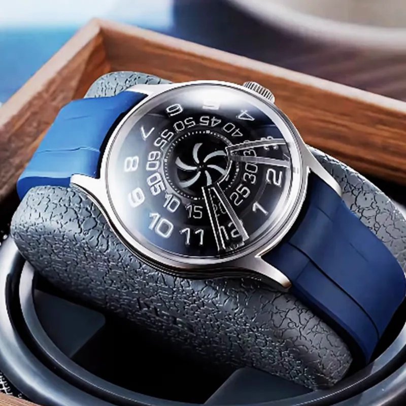 OBLVLO Gravitation Watch II - Ocean Blue - Men's & Unisex Watches - Stainless Steel Blue