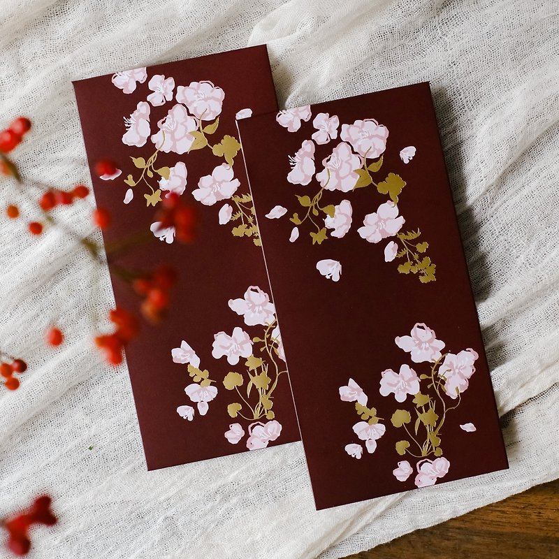 Tinge & Flourish Flying Blossom Red Packets (Set of 6) - Chinese New Year - Paper 