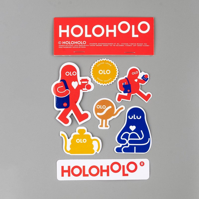 【HOLOHOLO】品牌造型貼紙(限量) - 貼紙 - 紙 多色