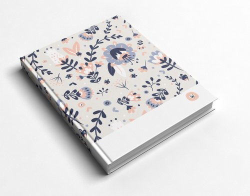 𝓦𝓮𝓵𝓴𝓲𝓷 洛可可草莓手工書 洛可可草莓WELKIN 手創 手工書/筆記本/手帳/日記本-春日手繪小花