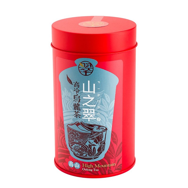 山之翠 台灣高山烏龍茶 150克 紅色罐裝 - 茶葉/茶包 - 其他金屬 紅色