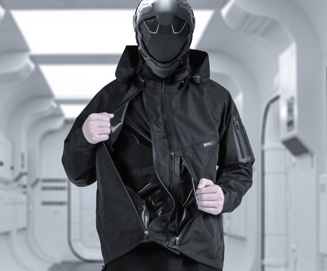 Waterproof men's coat with hot sale hood