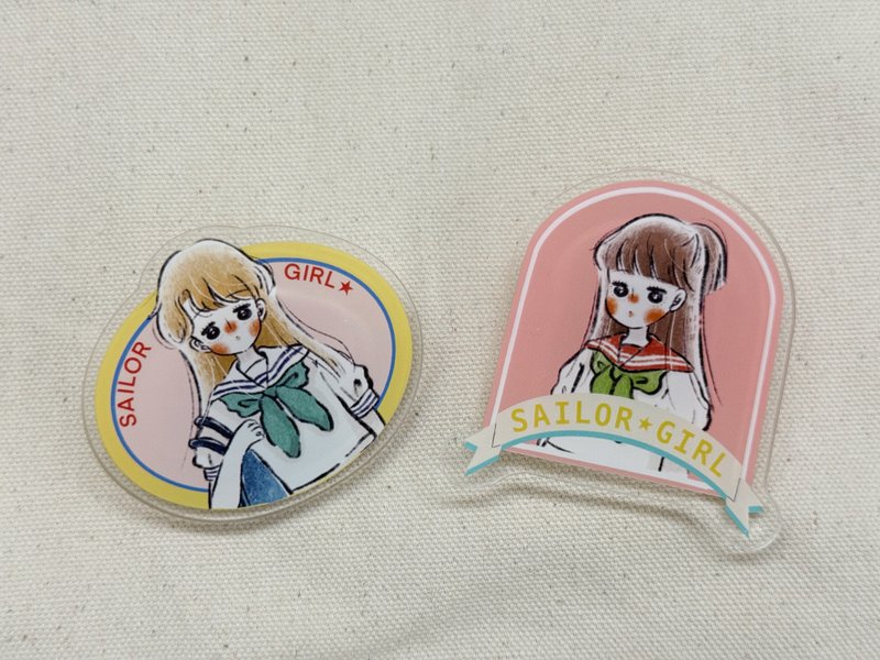 Acrylic Clip Sailor Suit Girls Girls of Those Years - Other - Plastic 