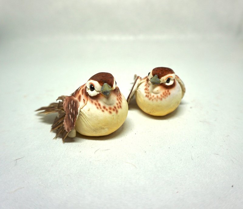 Formosa City Composer Sparrow Worry-Relief Small Object Decoration - ของวางตกแต่ง - วัสดุอื่นๆ 