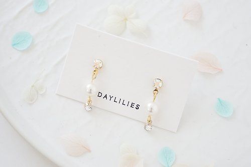 daylilies handmade忘憂手作社 6月誕生石 - 珍珠/月亮石