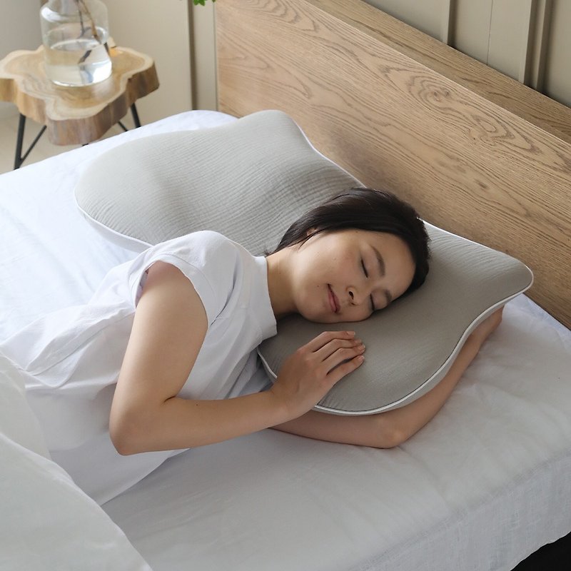 SU-ZI Side Sleeping Pillow MUGON 2 Large Version【AZ-763】 - หมอน - วัสดุอื่นๆ สีกากี