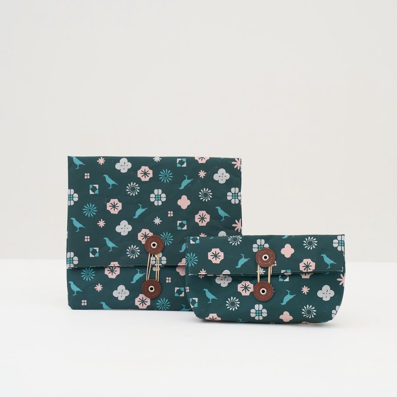 Printed music - Toiletry Bags & Pouches - Eco-Friendly Materials Green