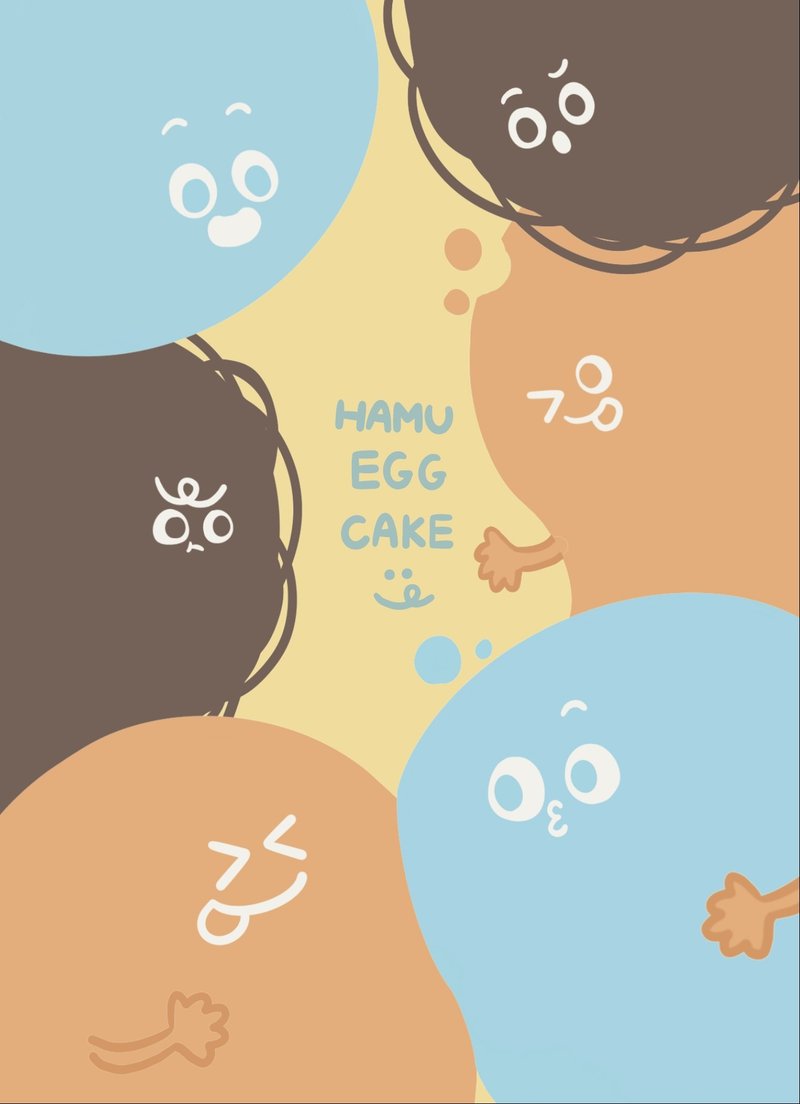 【hahababy】hamu postcard three-part group - Cards & Postcards - Paper Multicolor