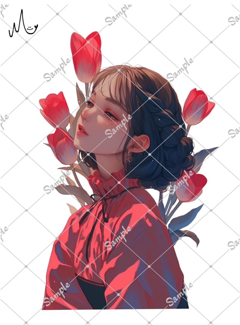 オリジナル人物ステッカー - 貼紙 - 紙 