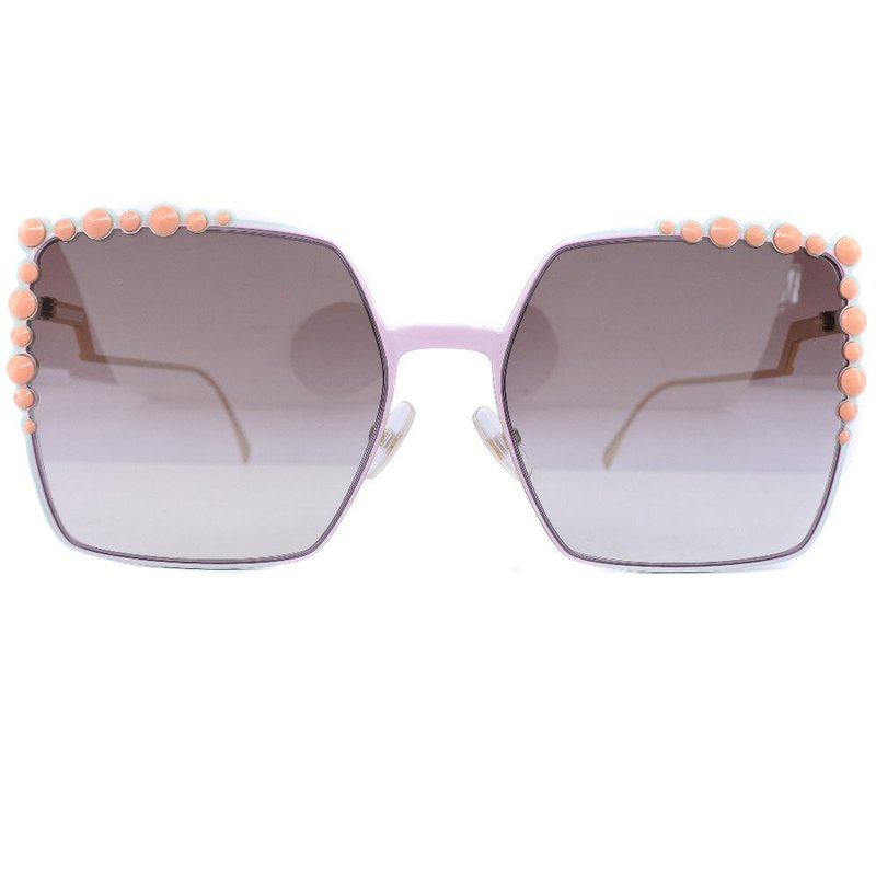 【日本直送】フェンディ FENDI サングラス スタッズ FF0259/S 金属製 レディース【中古】 - 太陽眼鏡/墨鏡 - 其他金屬 粉紅色