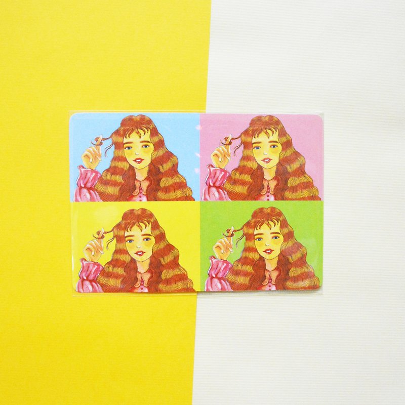 [Tangled lady's daily] postcard / girl - Cards & Postcards - Paper Multicolor