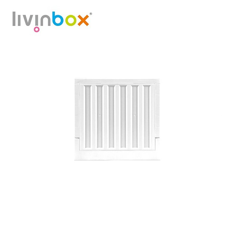 【Livinbox】Small container storage chair (white) - Storage - Plastic White