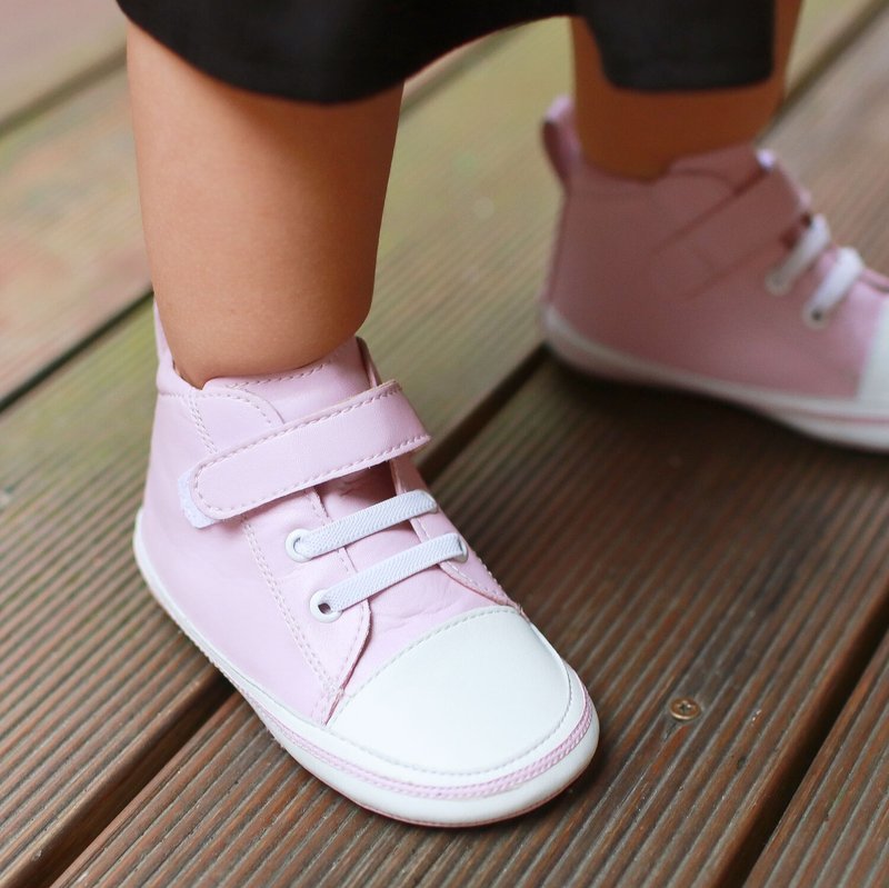 手作りキッズシューズ ローカット本革裏地ファーストシューズ ベビーシューズ 台湾製-ラベンダーパープル - キッズシューズ - 合皮 パープル