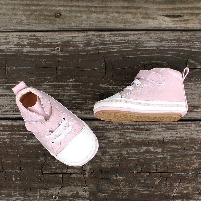 AliyBonnie 子供靴 ローチューブ ベビー レザー ライニング 幼児靴 - ラベンダーパープル - キッズシューズ - 革 