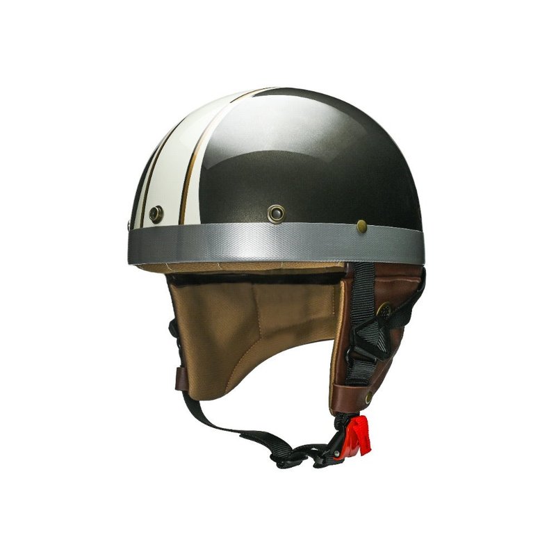 MODER Mode-EMMA Emma (lambskin) half-face safety helmet-glossy olive green - Helmets - Other Materials 