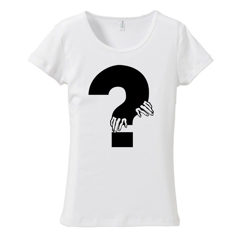 [レディースTシャツ] Mystery - Tシャツ - コットン・麻 ホワイト
