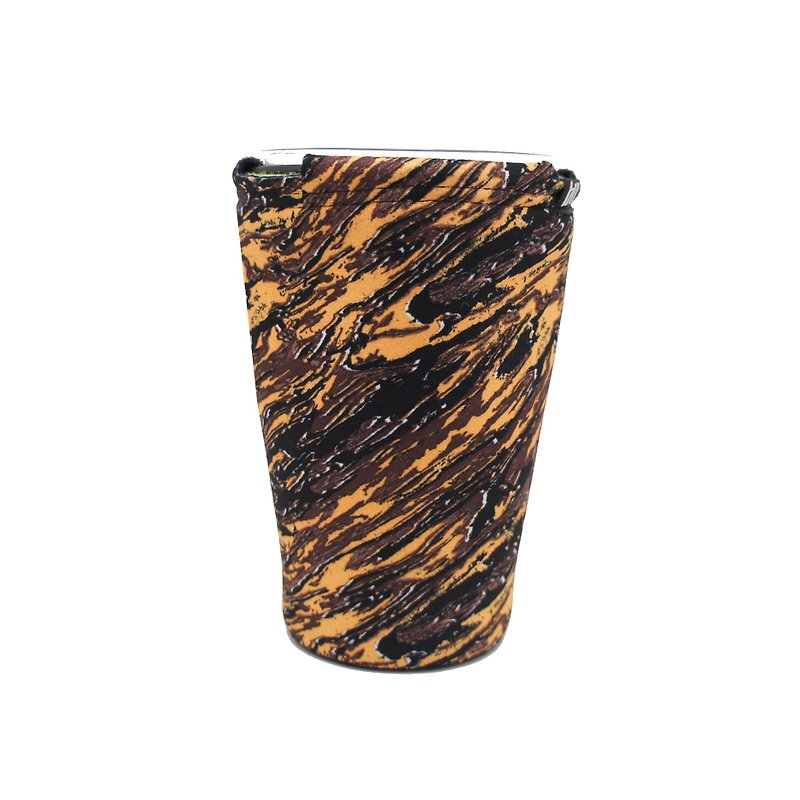 BLR 萬用 置物杯架 可拆式 GOGORO 黃石紋 WD104 - 飲料提袋/杯袋/杯套 - 其他材質 橘色
