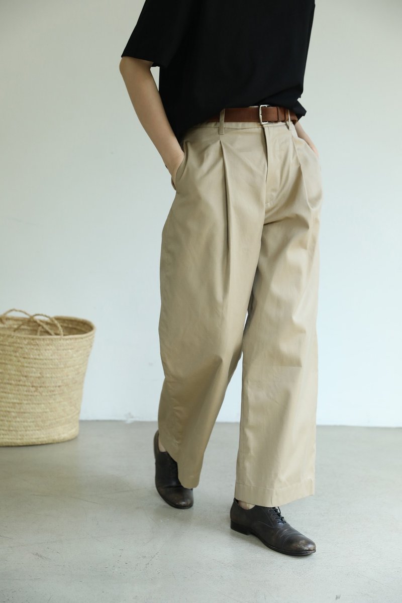 Italian-made glossy overalls temperament straight tube thin casual wide-leg pants women - Women's Pants - Cotton & Hemp 