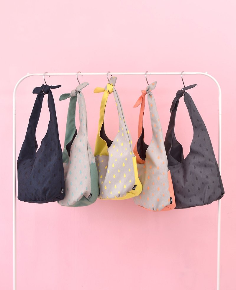 peach shoulder bag,tote bag,shopping bag - Messenger Bags & Sling Bags - Polyester Pink