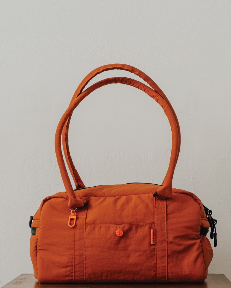 japfac CUBE Bag : BROWN - 側背包/斜背包 - 尼龍 咖啡色
